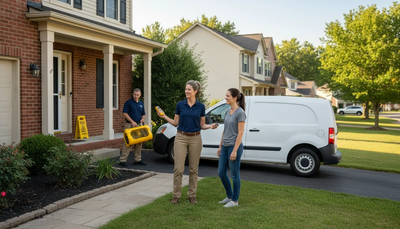 Residential water damage restoration in Granville, VT